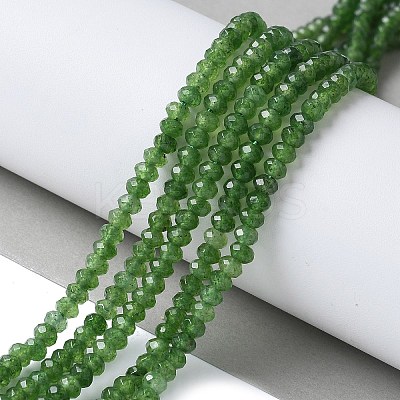 Dyed Natural Malaysia Jade Rondelle Beads Strands G-E316-2x4mm-57-1