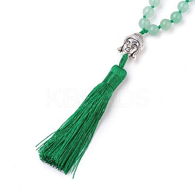 Tassel Pendant Necklaces NJEW-P191-A06-1