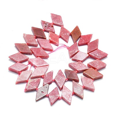 Natural Argentina Rhodonite Beads Strands G-K245-E04-A01-1