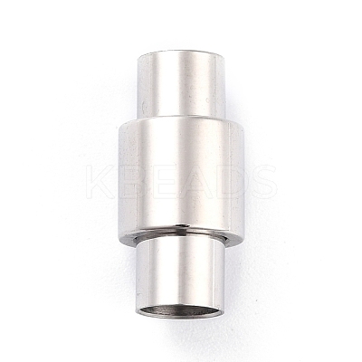 Tarnish Resistant 304 Stainless Steel Magnetic Clasps with Glue-in Ends STAS-F276-04P-1