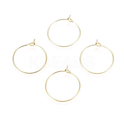 Ion Plating(IP) 316L Surgical Stainless Steel Hoop Earring Findings X-STAS-D164-03G-1