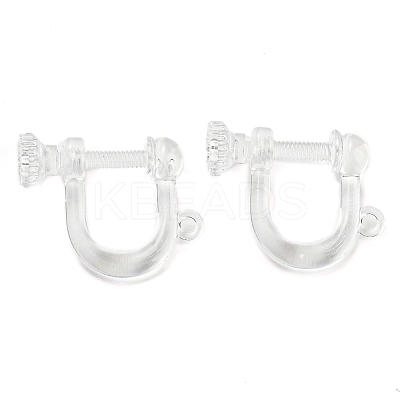 Resin Clip-on Earring Findings LS-X1-FIND-H046-04-1