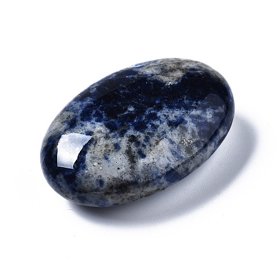 Natural Sodalite Oval Palm Stone G-T132-044-1