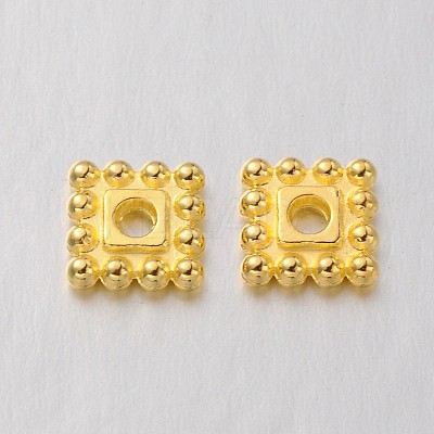 Tibetan Style Alloy Spacer Beads TIBEB-P002-02G-RS-1