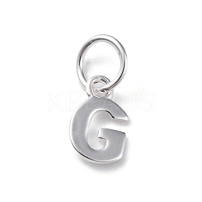 925 Sterling Silver Letter Charms LS-STER-C012-01S-G-1