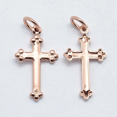 Brass Pendants KK-J279-30RG-NR-1