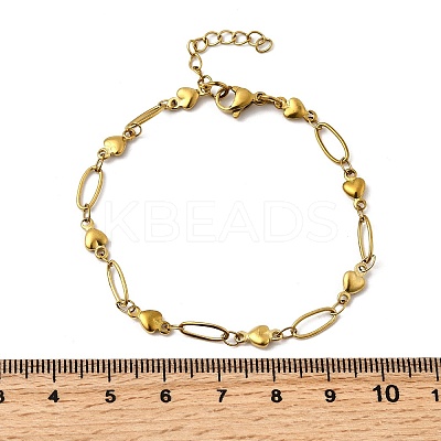 304 Stainless Steel Link Bracelets BJEW-A044-03C-G-1