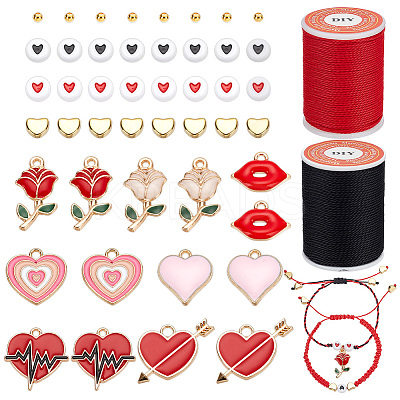Valentine's Day DIY Bracelet Making Kit DIY-AR0003-53-1