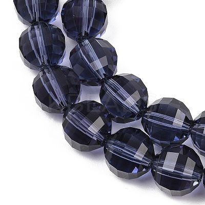 Faceted Round K9 Glass G-M182-10mm-20A-1