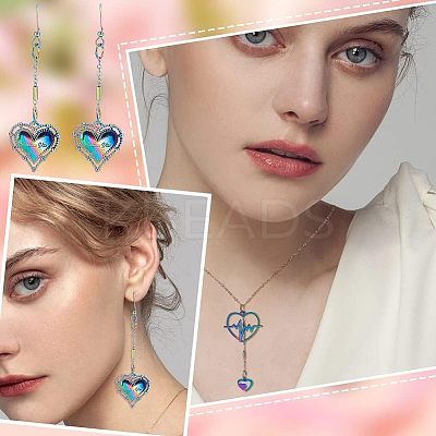 32Pcs 8 Style  Valentine's Day Ion Plating(IP) 201 Stainless Steel & Alloy Pendants STAS-UN0039-03-1