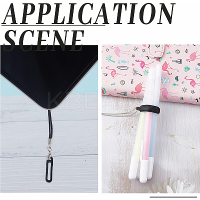 70Pcs Anti-Lost Silicone Pendant SIL-GF0001-36C-1
