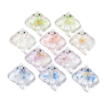 Luminous Transparent Acrylic Pendants TACR-F006-01-1