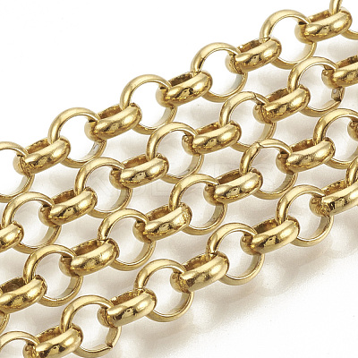 3.28 Feet PVD Vacuum Plating 304 Stainless Steel Rolo Chains X-CHS-S001-02A-1