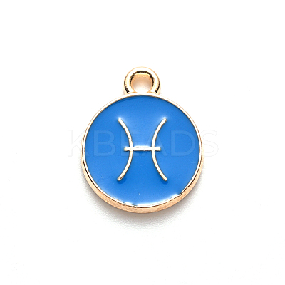 Alloy Enamel Pendants X-ENAM-S124-01A-02H-1