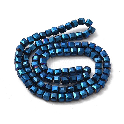 Electroplate Glass Beads Strands EGLA-D018-4x4mm-55-1