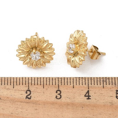 304 Stainless Steel Stud Earrings EJEW-R153-02G-1
