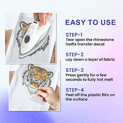 Glass Hotfix Rhinestone DIY-WH0303-501-1
