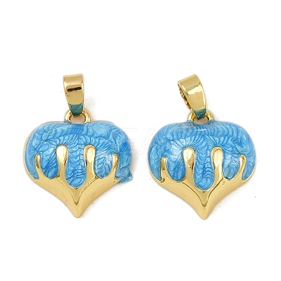Brass Enamel Charms KK-F908-03G-01-1