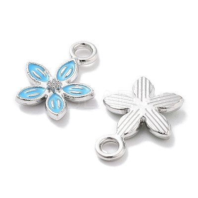 Rack Plating Alloy Enamel Charms PALLOY-F311-01P-1