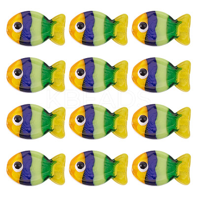 12Pcs Handmade Lampwork Beads LAMP-TA0001-74D-1