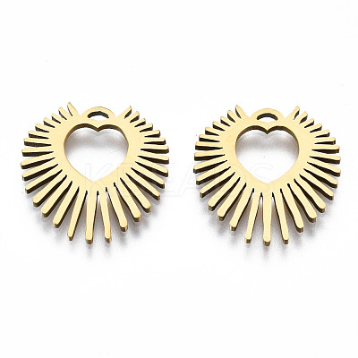 201 Stainless Steel Pendants STAS-Q240-039G-1