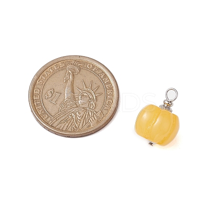 Opaque Resin Vegetable Pendants PALLOY-JF02766-02-1