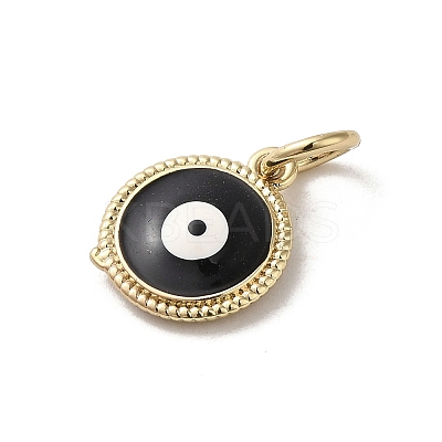 Brass Enamel Charms KK-E092-14G-01-1