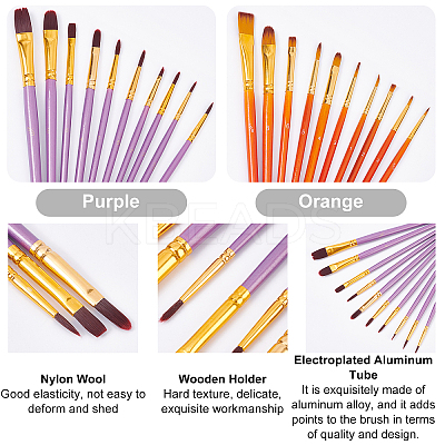 2Bags 2 Colors Nylon Paint Brushes TOOL-PH0001-32-1