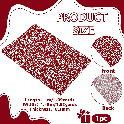 Printed Cloud Pattern Cotton Fabric AJEW-WH0314-975B-1