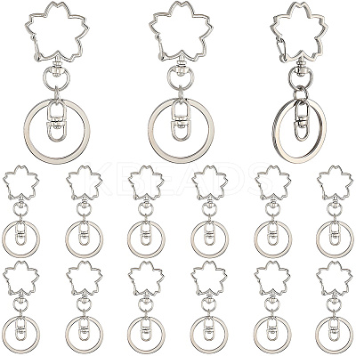 18Pcs Alloy Keychain Clasps KEYC-SC0001-72P-1