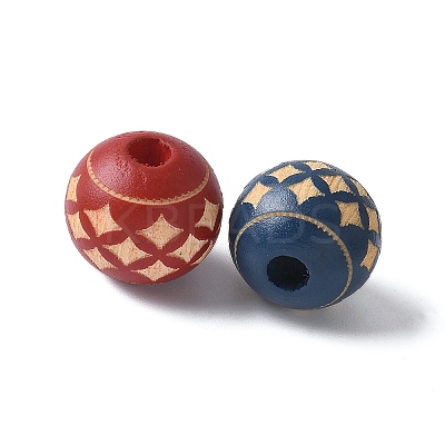 Wood Beads WOOD-M016-01B-1