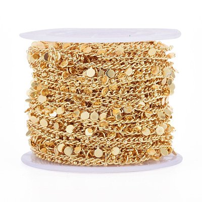 Handmade Brass Curb Chains CHC-E020-05G-1