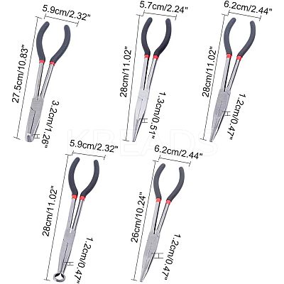 45# Carbon Steel Lengthened Jewelry Plier Sets PT-WH0005-05-1