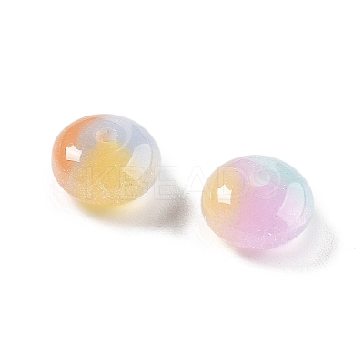 Two Tone Transparent Resin Beads RESI-S013-01B-1