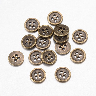 Alloy Buttons X-BUTT-D054-11.5mm-02-1