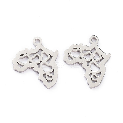 Non-Tarnish 304 Stainless Steel Pendants LS-STAS-D007-04S-1