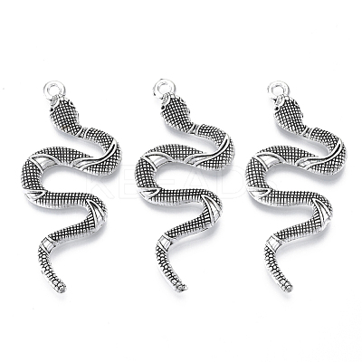 Tibetan Style Alloy Big Pendants X-TIBEP-Q088-001AS-RS-1