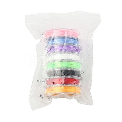 8 Rolls 8 Colors Strong Stretchy Beading Elastic Thread EW-FS0001-02-1