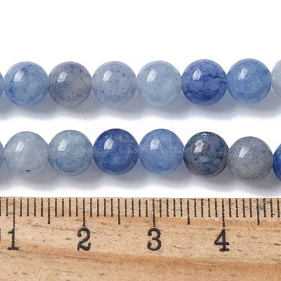 Natural Blue Aventurine(Dyed & Heated) Beads Strands G-U015-6MM-01-1