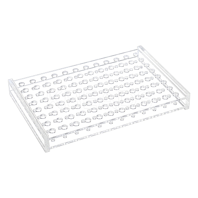 96-Hole 0.2ML Acrylic Laboratory Test Tube Rack AJEW-WH0010-73A-1