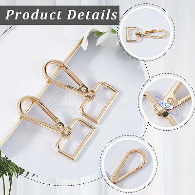 16Pcs Zinc Alloy Swivel Clasps FIND-SP0003-73G-1