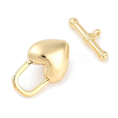 Brass Toggle Clasps KK-K391-08G-1