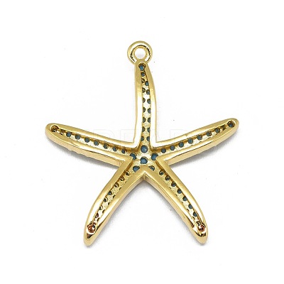 Alloy Micro Pave Cubic Zirconia Pendants PALLOY-F249-15A-G-1
