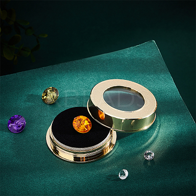 Alloy Loose Diamond Boxes CON-WH0104-11C-G-1