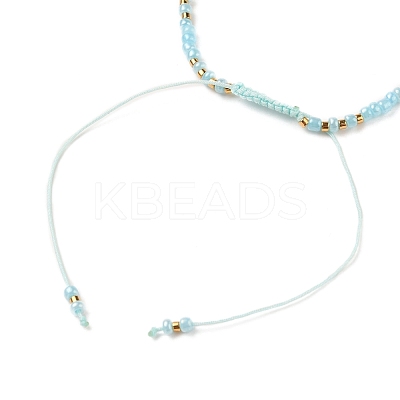Adjustable Nylon Thread Braided Bead Bracelets BJEW-JB05593-1