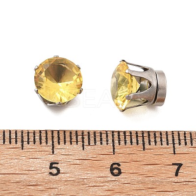 Cubic Zirconia Clip-on Earrings EJEW-L100-01P-02-1