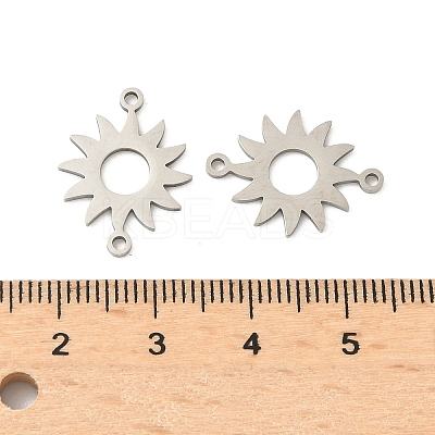 201 Stainless Steel Laser Cut Connector Charms STAS-P428-06P-1