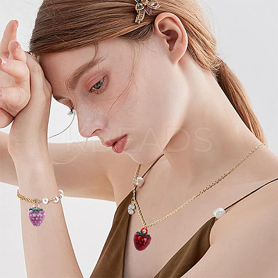 12Pcs 2 Colors Transparent Korea Acrylic Pendants OACR-YW0002-10-1