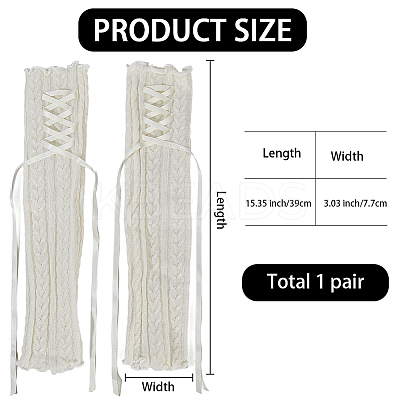 Polyester Arm Warmers AJEW-WH20067-061B-1