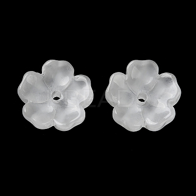 Dyed & Heated Gradient Color Glass Bead Cap GLAA-D307-01L-1